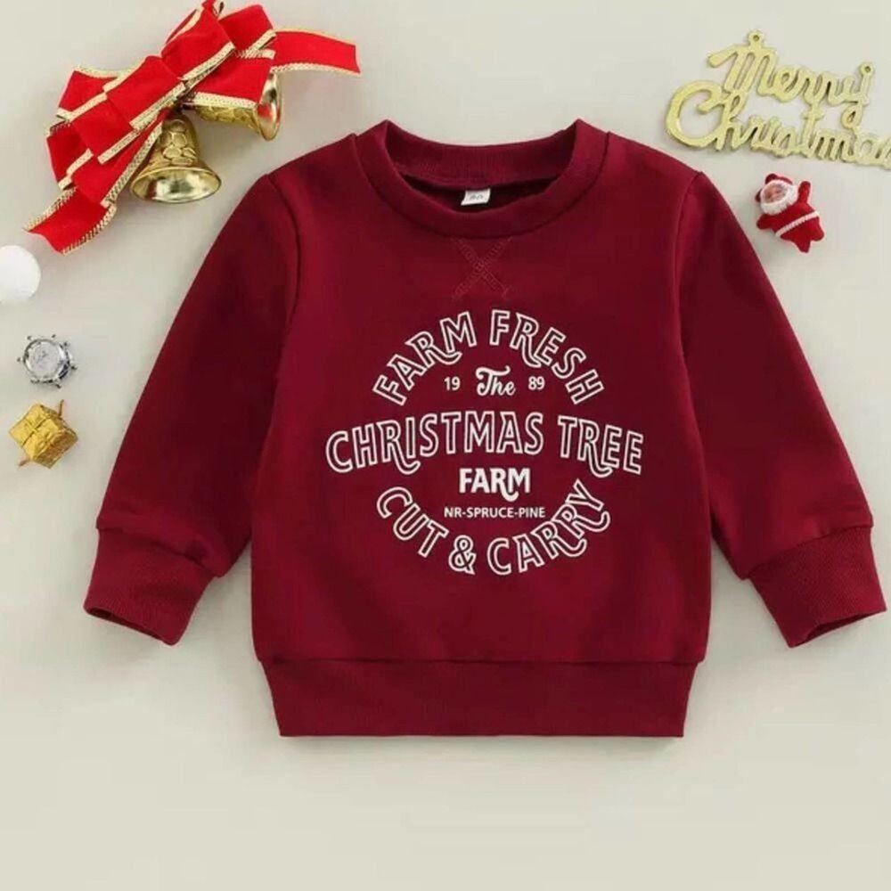New 2T Christmas sweatshirt boy girl